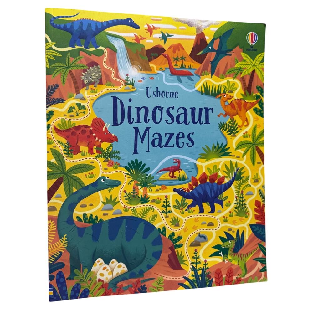 Usborne Dinosaur Mazes Hardback Game Book for Kids
